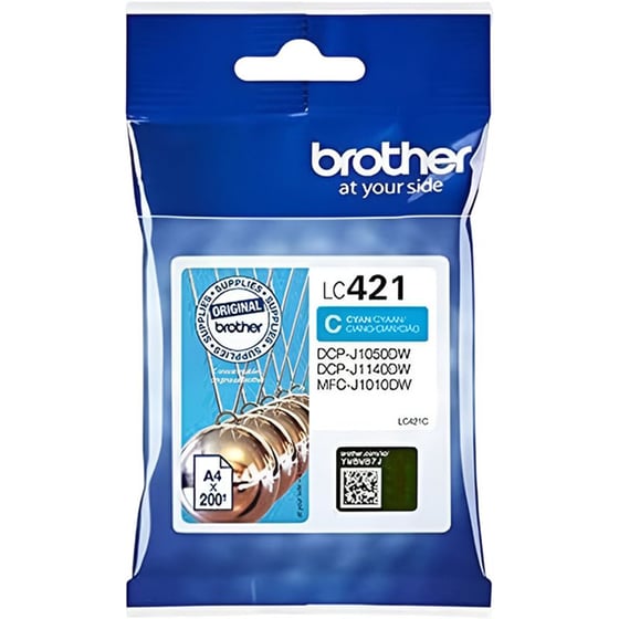 Brother LC-421 Κυανό Μελάνι Εκτυπωτή image 0