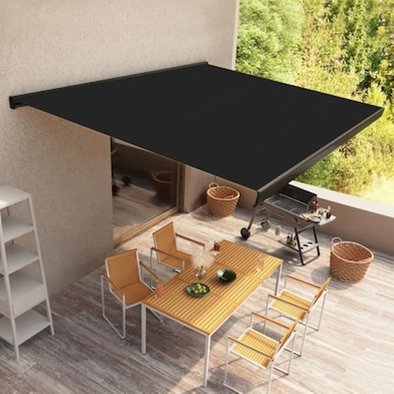 Vidaxl Τέντα Κασετίνα Με Μοτέρ Ανθρακί 300 X 250 Εκ. image 0