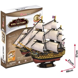 3D Παζλ HMS Victory - Cubic Fun - 189 Κομμάτια