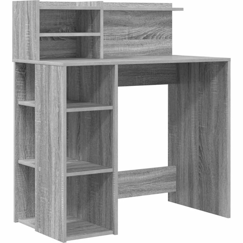 Γραφείο VidaXL από Επεξεργασμένο Ξύλο 90x48x101,5 cm - Γκρι Sonoma