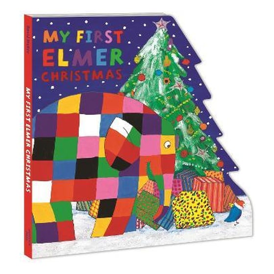 My First Elmer Christmas : Shaped Board Book image 0