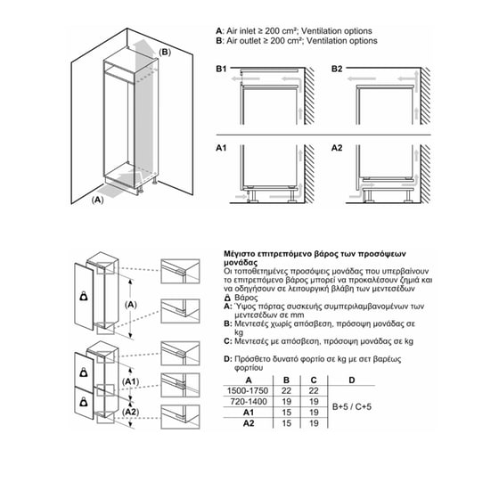 NEFF GI7813CE0 212 Lt Εντοιχιζόμενος Καταψύκτης Όρθιος image 8