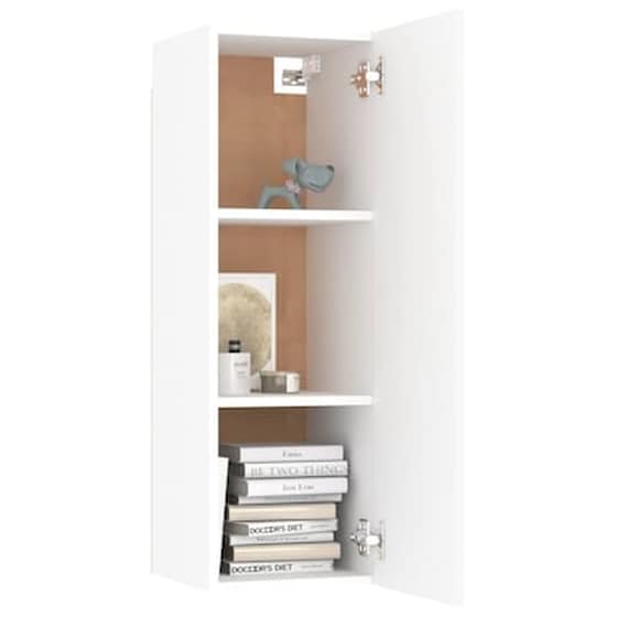 Έπιπλα Τηλεόρασης Vidaxl Μοριοσανίδα 8 Τμχ 100x30x30 cm  - Λευκό image 5