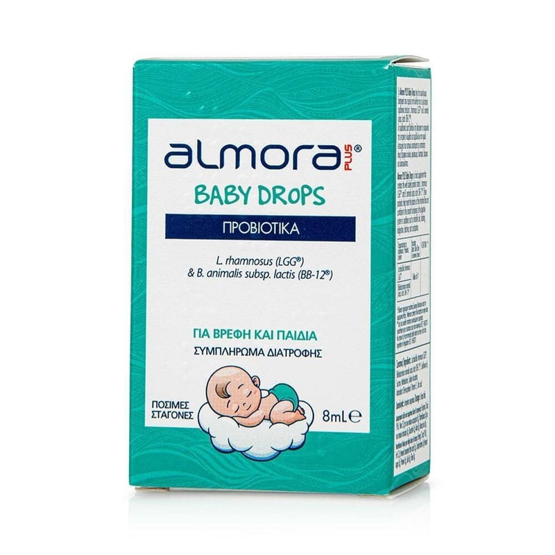 ALMORA Συμπλήρωμα Διατροφής Almora Plus Baby Προβιοτικά - 8ml Σταγόνες