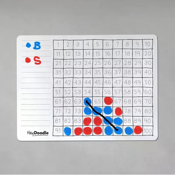 Χαλάκι Ζωγραφικής Hey Doodle 100 Squares Large image 4