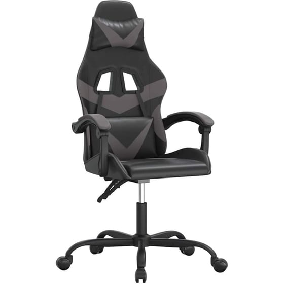 Καρέκλα Gaming VIDAXL 349547 από Τεχνητό Δέρμα - Μαύρο image 0