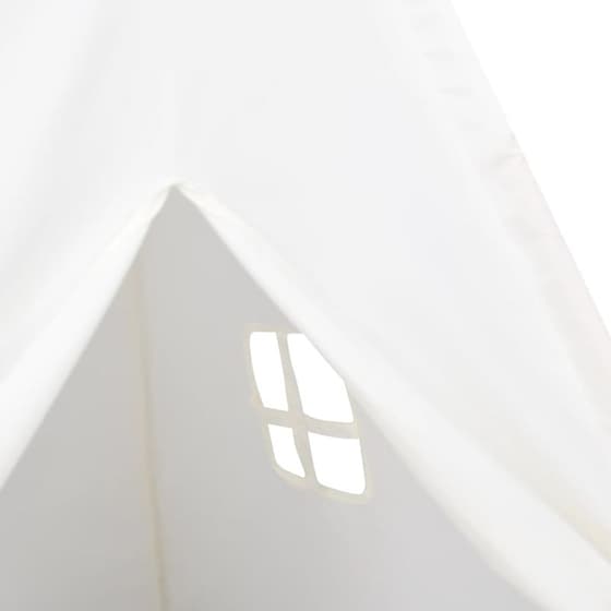 Vidaxl Σκηνή Teepee Παιδική 120 x 120 x 150 Εκ Λευκή image 3