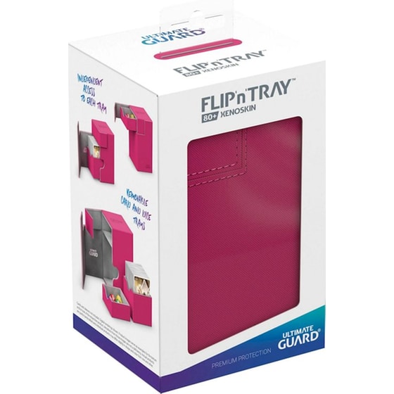 Ultimate Guard Flip´n´tray Deck Case 80+ Standard Size Xenoskin Pink image 6