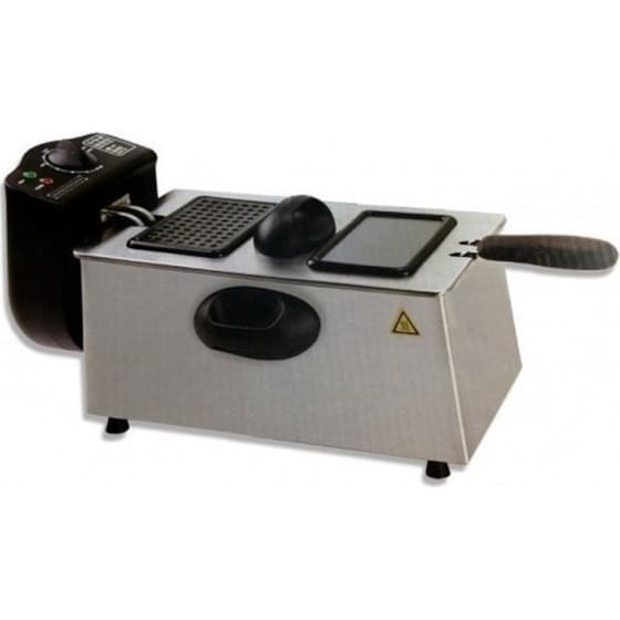 ROYALTY LINE RL-EFT2000L με Καπάκι 2000 W 3 L Ασημί Φριτέζα Λαδιού image 1