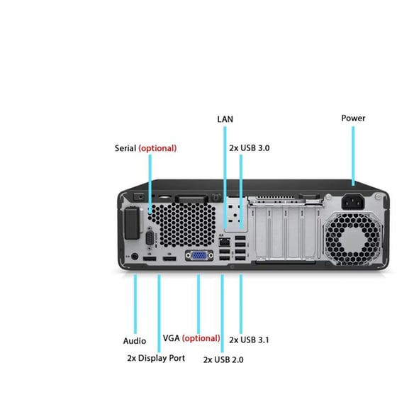 Refurbished Desktop HP 800 G6 SFF (Intel Core i5-10400F/8 GB/256 GB SSD/UHD Graphics/Win11Home) | Grade A image 1