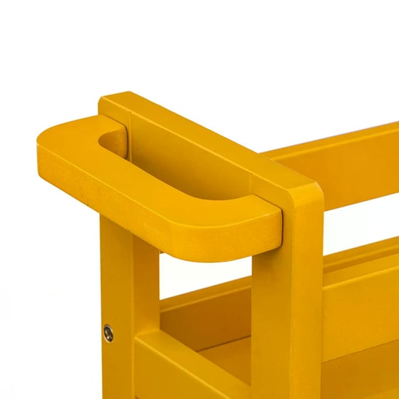 Τρόλεϊ Ραφιέρα 3 Θέσεων Spitishop 174762k 40x15x75 cm - Μουσταρδί image 1