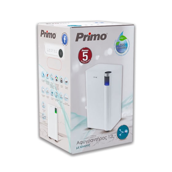 PRIMO PRDH-45017i Αφυγραντήρας 12 lt με Ιονιστή image 4