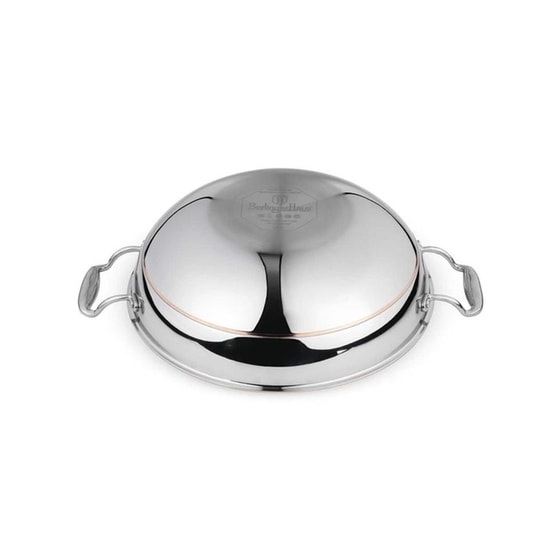 Αντικολλητικό Τηγάνι Wok BERLINGER HAUS BH-8813 28 cm Ασημί image 2