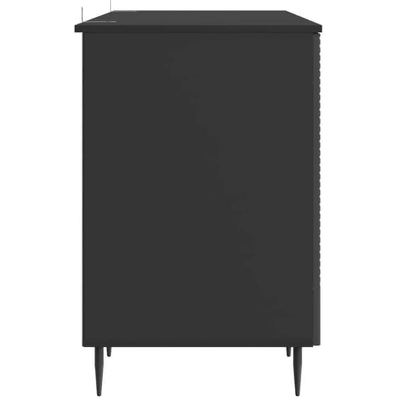 Γραφείο VidaXL από Επεξεργασμένο Ξύλο 142,5x50x75 cm - Μαύρο image 1