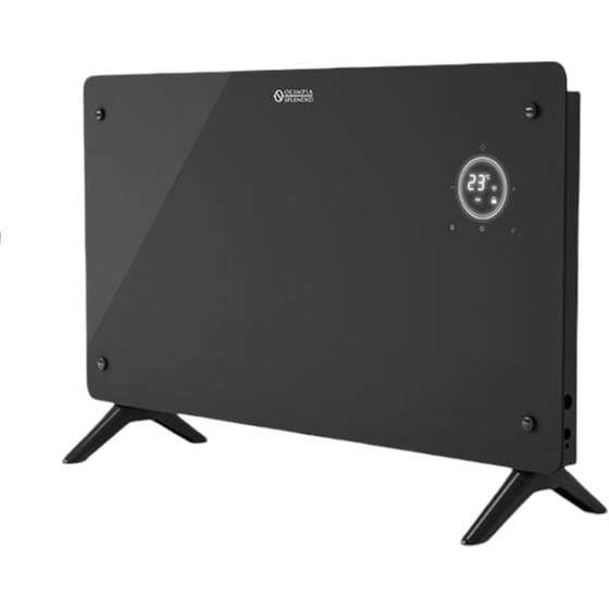 OLIMPIA SPLENDID CALEO GLASS Θερμοπομπός Δαπέδου με Wi-Fi 2000W Μαύρο image 0