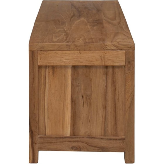 Έπιπλο Τηλεόρασης VidaXL 110 x 30 x 35 cm - Φυσικό Μασίφ Ξύλο Τικ image 1