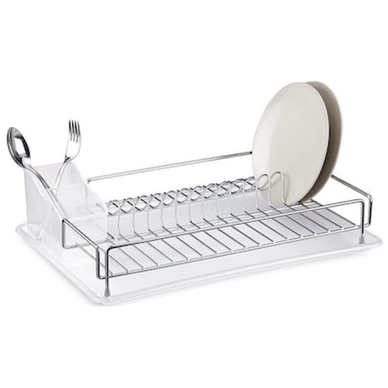 Tekno-tel Πιατοθήκη-στεγνωτήριο Πιάτων(inox) 48x33x12cm Βάρος 1.40kg 14 Θέσεις Πιάτων image 0