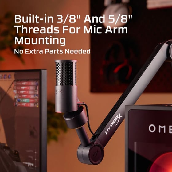 HyperX Solocast 2 Μικρόφωνο Streaming - Μαύρο image 12