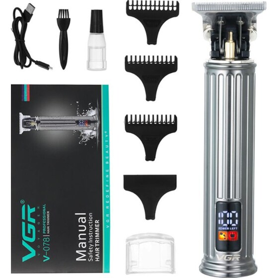 Επαγγελματική Κουρευτική Μηχανή VGR V-078 με 3 Χτενάκια Επαναφορτιζόμενη image 6
