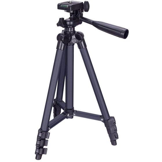 Τρίποδο OEM Αλουμινίου Πτυσσόμενο με Ρυθμιζόμενο Ύψος 34-103cm - Black image 0