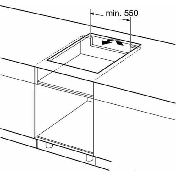 BOSCH  SERIE 4  PVS63KBB5E 59.2 cm Μαύρο Εστία Επαγωγική Αυτόνομη image 1
