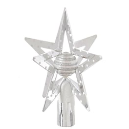 Χριστουγεννιάτικο Στολίδι A-s Silver/white 129287x Πλαστικό 1 Τμχ - Κορυφή Δέντρου