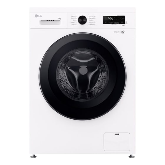 LG F4X1008NWK 8 kg 1.400 Στροφές Λευκό με Wi-Fi Πλυντήριο Ρούχων image 0