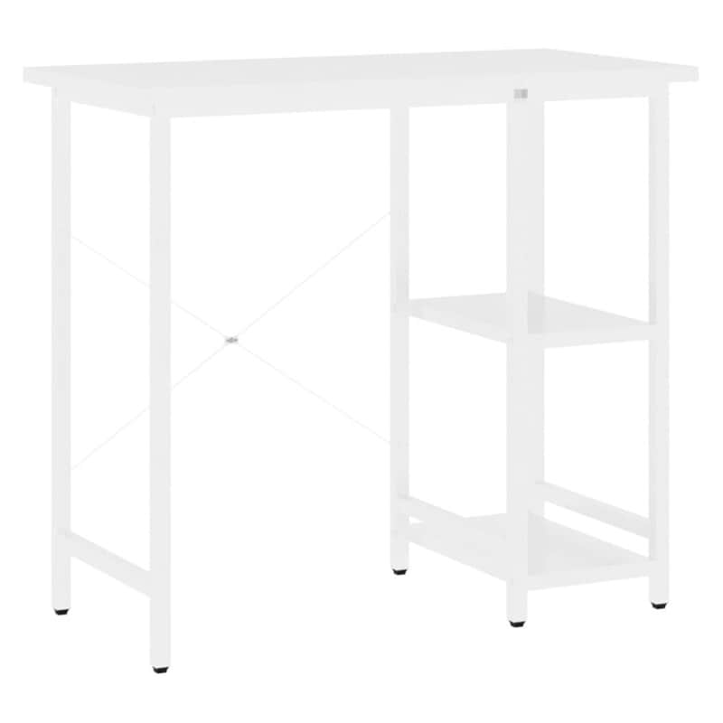 Γραφείο Υπολογιστή VidaXL από MDF και Μέταλλο 80x40x72 cm - Λευκό