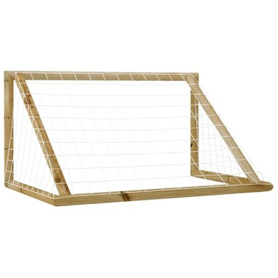 Vidaxl Τέρμα Ποδοσφαίρου Με Δίχτυ 160x100x80 Εκ. Εμποτισμ. Ξύλο Πεύκου image 4