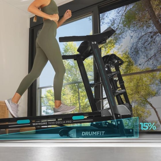 Ηλεκτρικός Διάδρομος Γυμναστικής Cecotec Drumfit Wayhome 1600 Obelia Pro - Μαύρο image 1