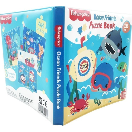 Fisher-Price Βιβλιαράκι-Παζλ Φιλαράκια της Θάλασσας image 1