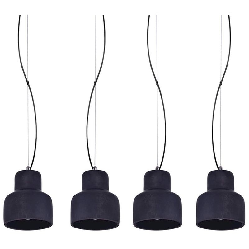 HOMELIGHTING Φωτιστικό Οροφής Πολύφωτο Homelighting Myra 77-4141 Τσιμεντένιο/Μεταλλικό - Μαύρο
