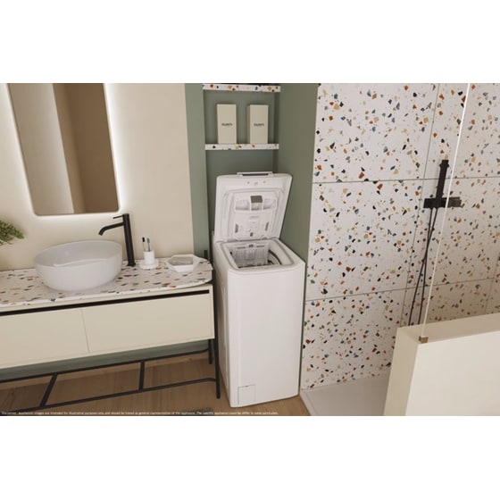 HOOVER THOSQ085D2-S 8 kg 1.000 Στροφές με WiFi Λευκό Πλυντήριο Ρούχων image 11