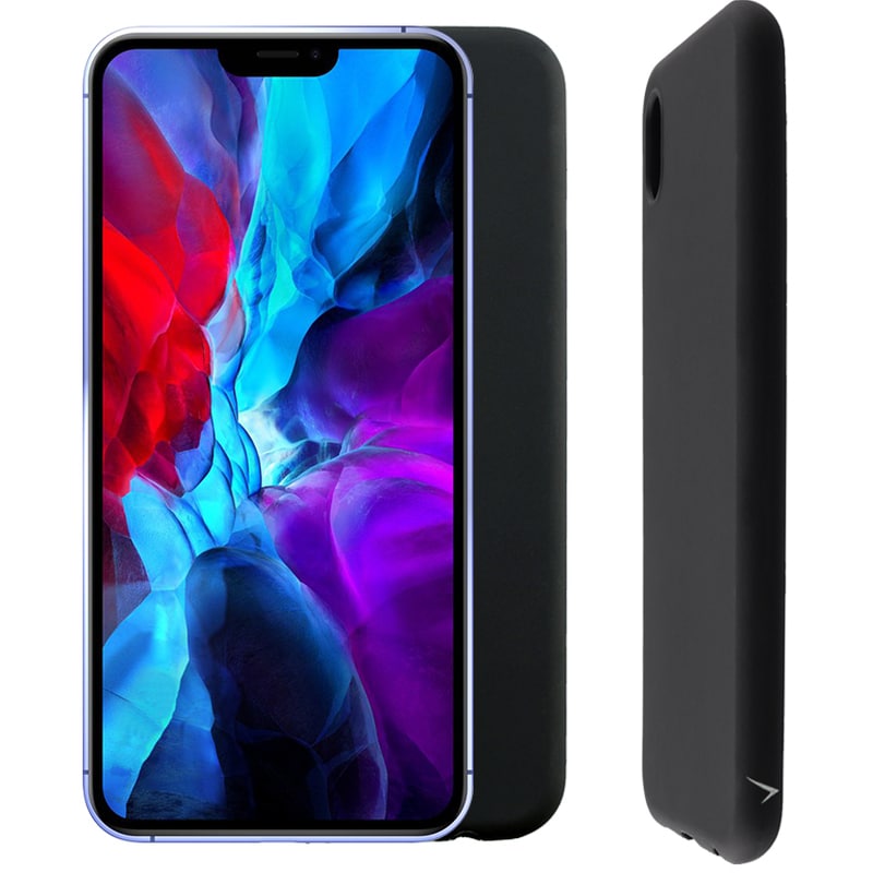 Θήκη Apple iPhone 12/iPhone 12 Pro - Volte-tel Silicon Case Camera Guard - Black