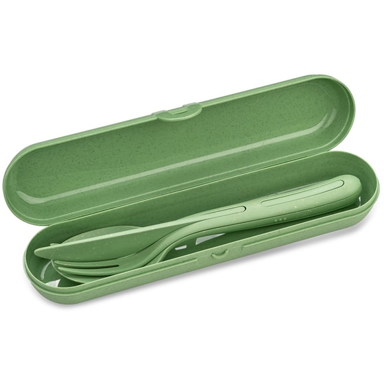 Σετ Μαχαιροπίρουνα Koziol με Θήκη - Nature Leaf Green image 1