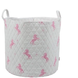 Minene Μεγάλο Καλάθι Αποθήκευσης White -pink-unicorn-1830500606
