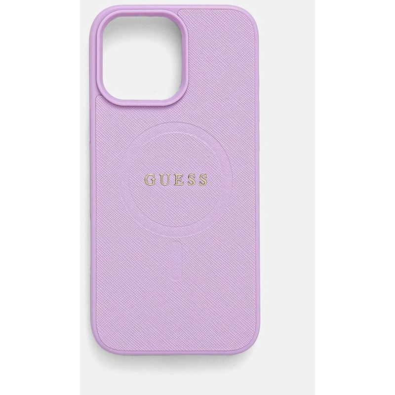 GUESS Θήκη Apple iPhone 16 Pro Max - Guess Saffiano - Purple