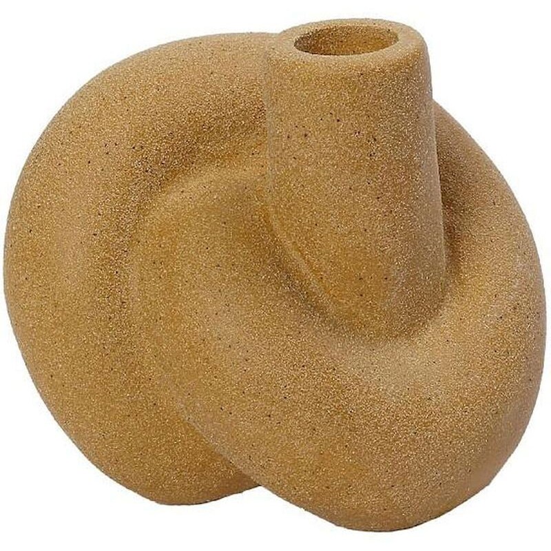 Κηροπήγιο Espiel Kla337k4 Κεραμικό 12x10.5x11cm - Κίτρινο