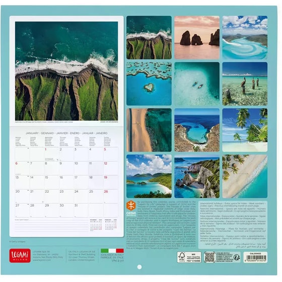 Ημερολόγιο Τοίχου Legami 2025 Vitamin Sea 30x29 cm image 2