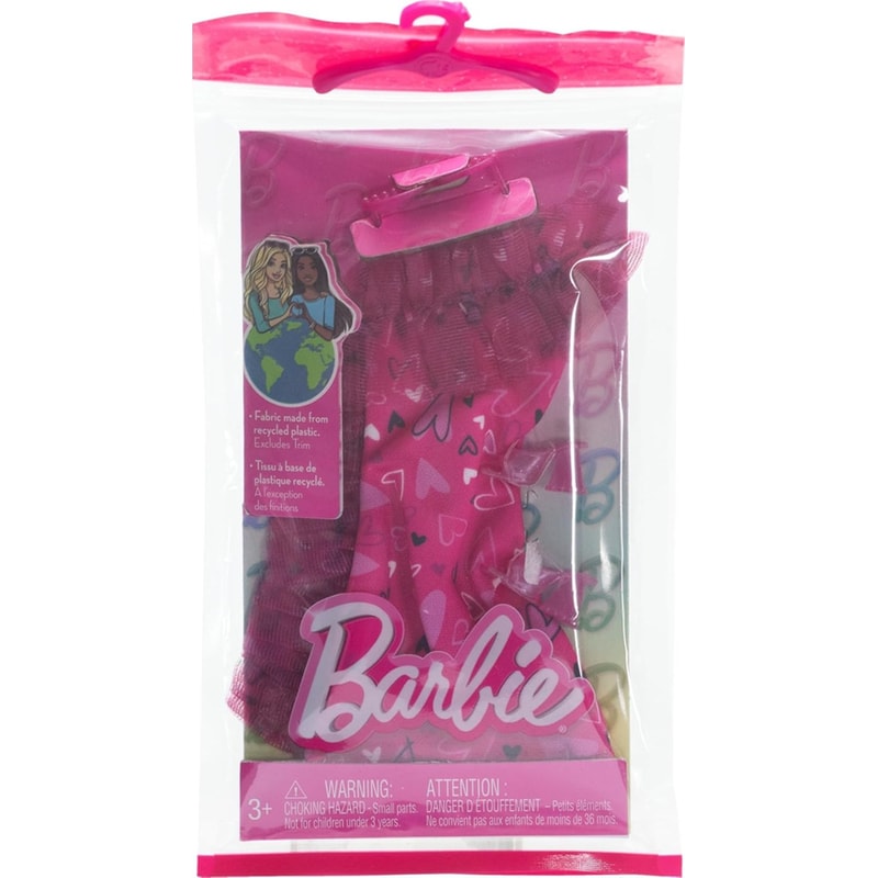 MATTEL Mattel Barbie: Fashion Pack - Pink Dress With Hearts (HRH36)