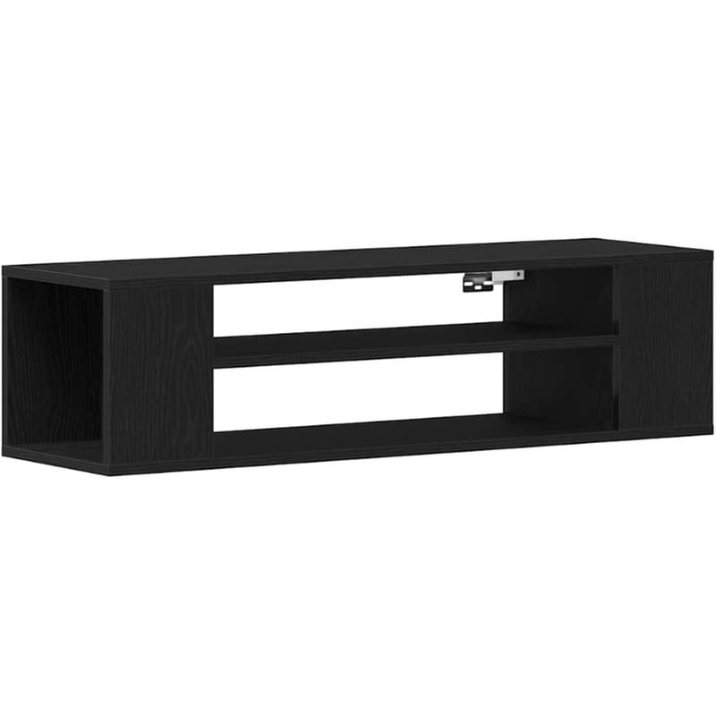 Έπιπλο Τηλεόρασης VidaXL 100 x 30 x 26,5 cm - Μαύρη Οξιά