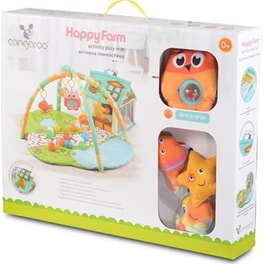 Γυμναστηριο Δραστηριοτητων Cangaroo Playmat Happy Farm Green  106872