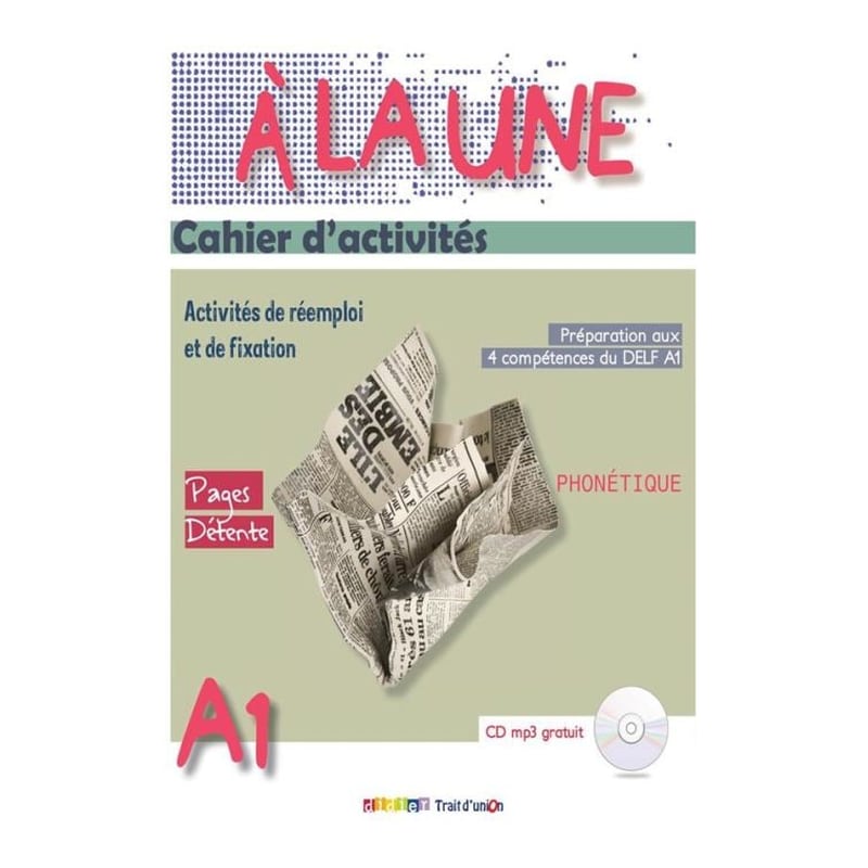A La Une Cahier dactivites A1
