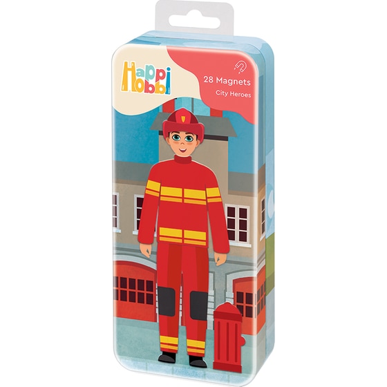 HappiHobbi Magnet Tins City Heroes/ Fashion Girl/ Mermaid Princess Εκπαιδευτικοί Χάρτινοι Μαγνήτες 1 Τμχ - Τυχαία Επιλογή Σχεδίου image 14