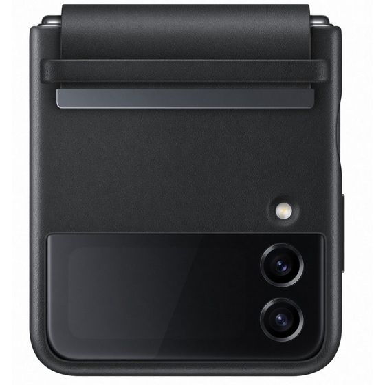 Θήκη Samsung Galaxy Z Flip 4 - Samsung Flap Leather Cover - Black image 6