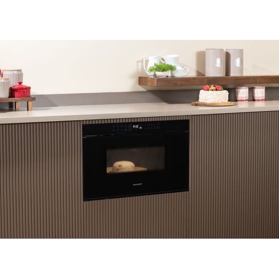 SHARP RINDS333FB 33 Lt Μαύρο Εντοιχιζόμενος Φούρνος Μικροκυμάτων image 3