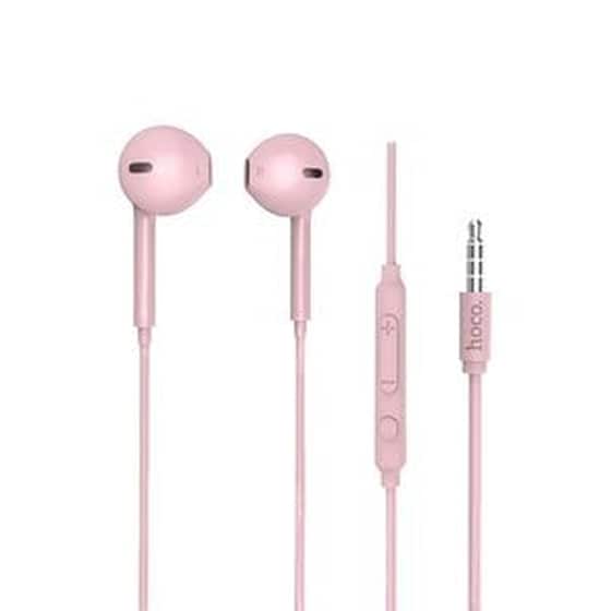 Ακουστικά Handsfree Hoco M55 3.5mm Jack - Ροζ image 0