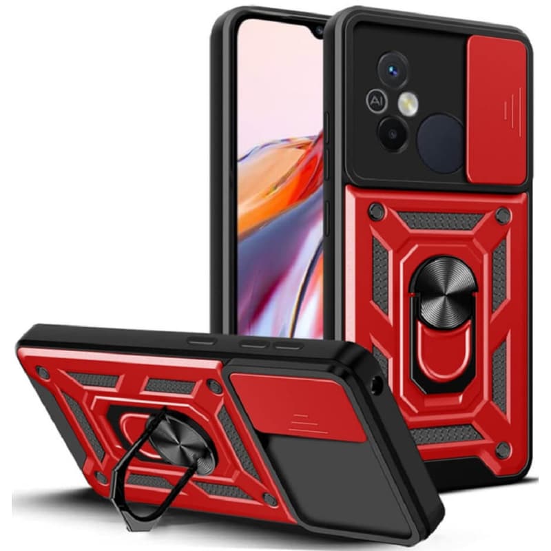 BODYCELL Θήκη Xiaomi Redmi 12C - Bodycell Armor Slide - Κόκκινο