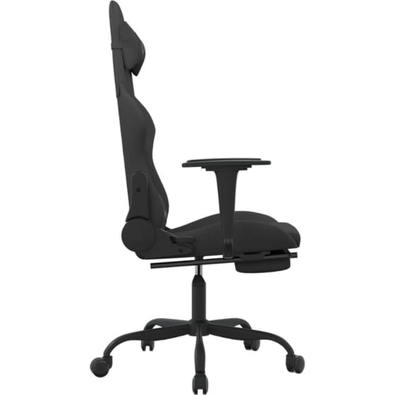 Καρέκλα Gaming VIDAXL 3143725 με Υποπόδιο - Μαύρη image 1
