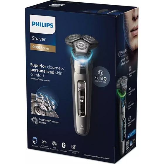 Ξυριστική Μηχανή PHILIPS S9974/35 SkinIQ για Υγρό και Στεγνό Ξύρισμα Γκρι image 4